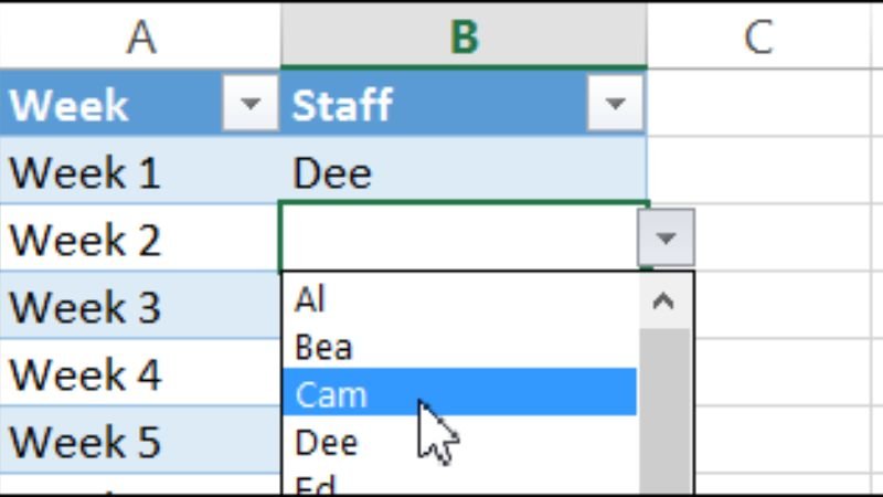 How to Create a Drop-Down List in Excel in Five Steps
